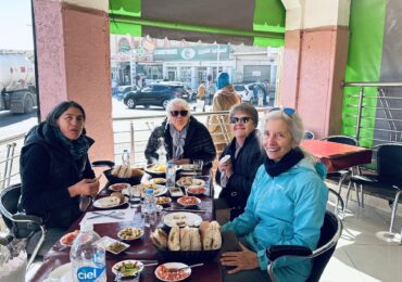 Women enjoying a fabulous lunch in Morocco